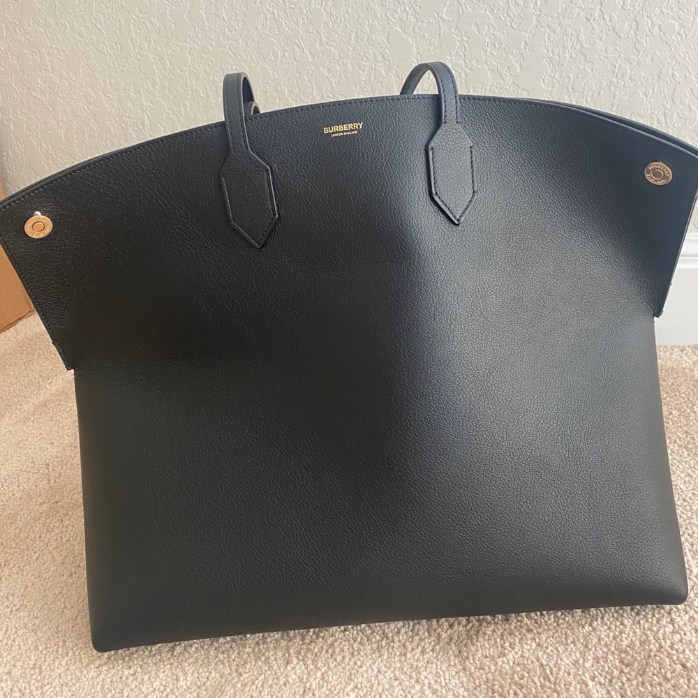 Burberry Black Leather Tote